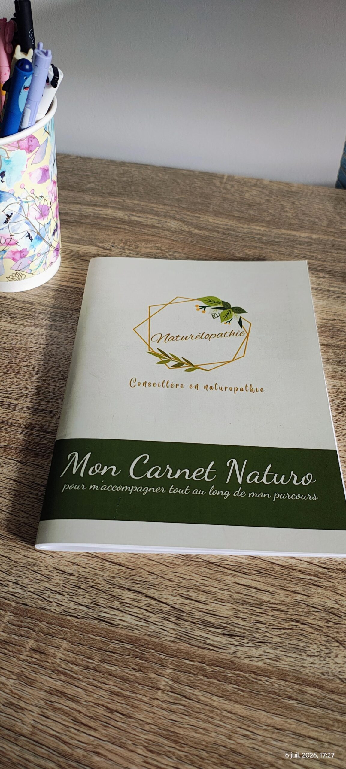 Carnet Naturo, outil d'accompagnement en naturopathie